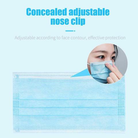 10-Pack FDA Registered Face Masks - 3 Layers Of Protection