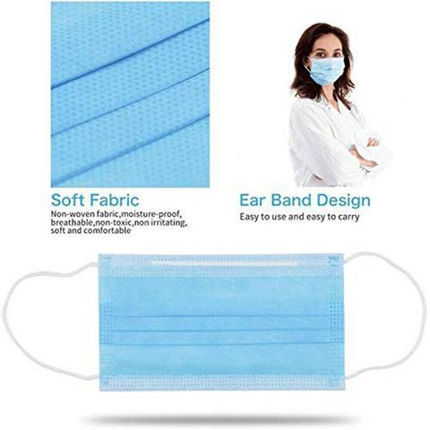 10-Pack FDA Registered Face Masks - 3 Layers Of Protection