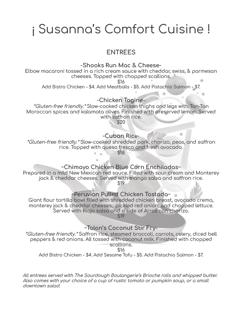 Susanna's Comfort Cuisine