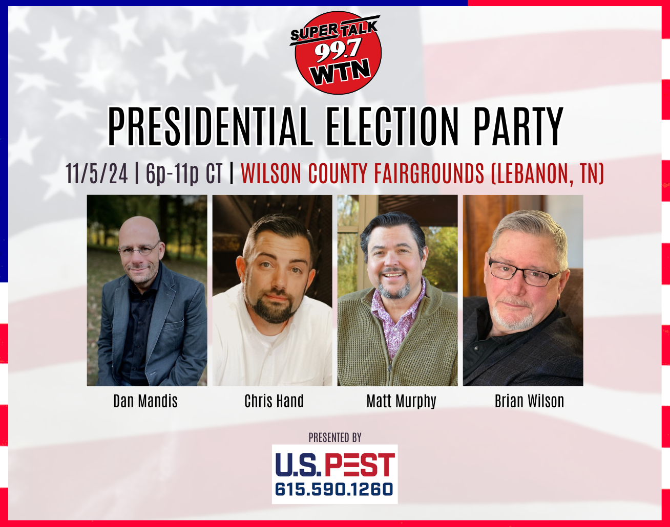 SuperTalk 99.7 WTN's 2024 Presidential Election Party