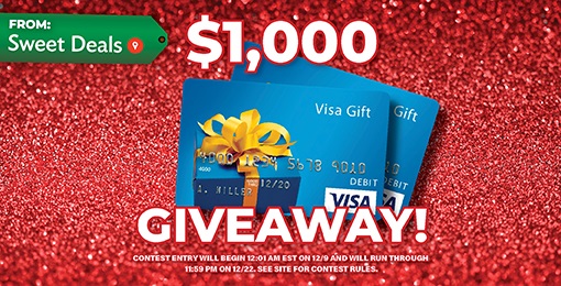$1,000 VISA Gift Card Contest