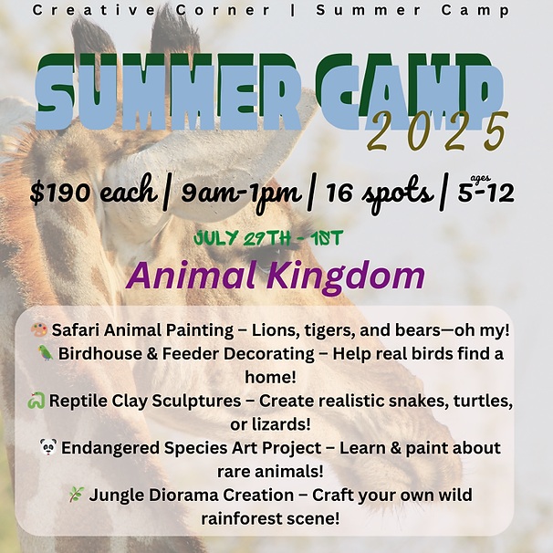 GP's Creative Corner - Summer Camps for Kids