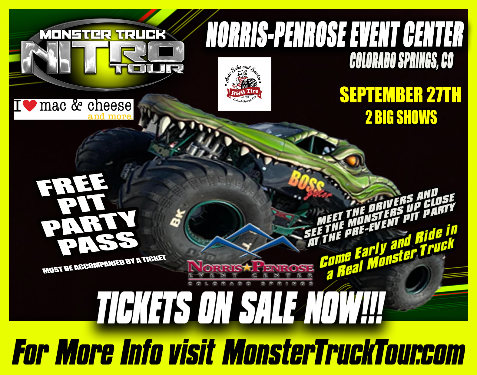 Monster Truck Nitro Tour September 27th