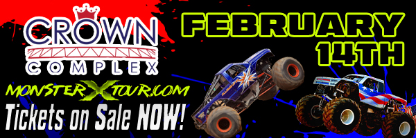 Monster X Tour February 14th 1:30pm at the Crown Coliseum